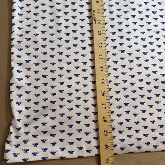 LRD Performance Golf Polo Shirt Mens 2XL White Eagle All Over Print Casual - Picture 5 of 7